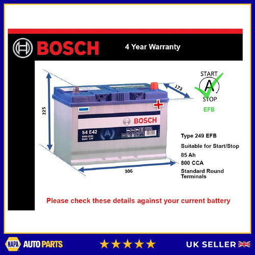 Efb battery fits toyota land - efb,