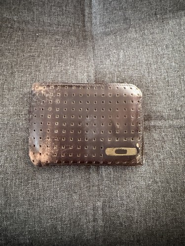 Oakley leather wallet brown - leather,