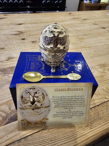 Atlas egg trinket box with