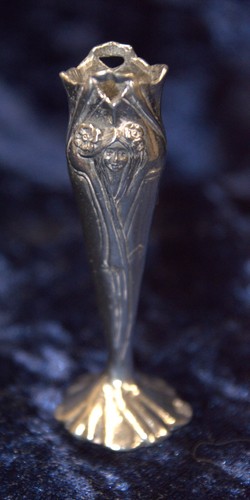 Retro small silver pewter - small, &