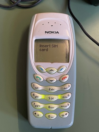 Nokia 3410 blue mobile - nokia,