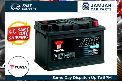Yuasa car battery 12v 75ah - battery,
