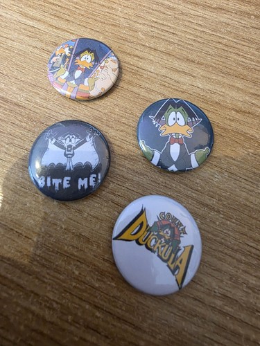 Count duckula cartoon button - count,
