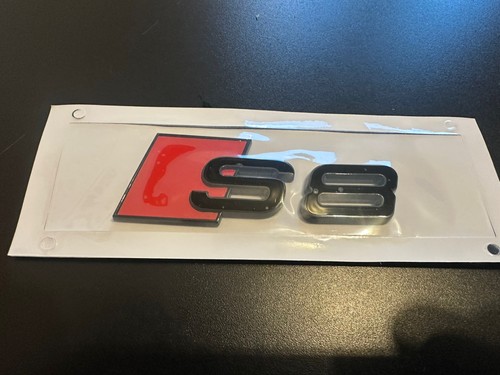 Audi boot badge black - boot,
