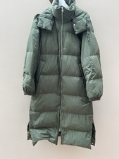 Arket Green Redown Full Length Puffer Coat Size M