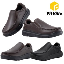 FitVille Men's Loafers Wide