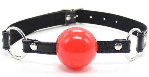 Red soft rubber ball - red,