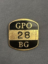Vintage GPO BG 28 Postman's Enamel Cap Badge
