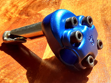 Sugino Crown Stem Old School BMX 1980's Quill Stem Vintage NOS Kuwahara ET Blue