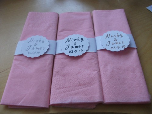 Personalised paper napkin - 20,