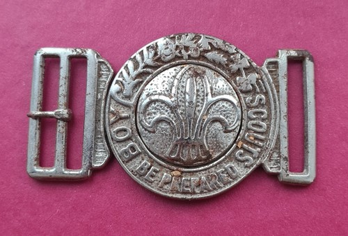 Vintage boy scouts metal belt - boy,