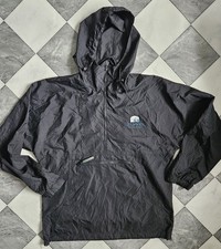 Vintage Anorak  Windbreaker Size S TURFER sportswear Black #W55