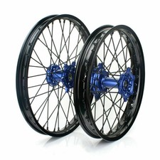 21"/18" CNC Spoked Wheels Blue