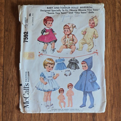 Mccalls 7592 baby toddler - mccalls, #7592