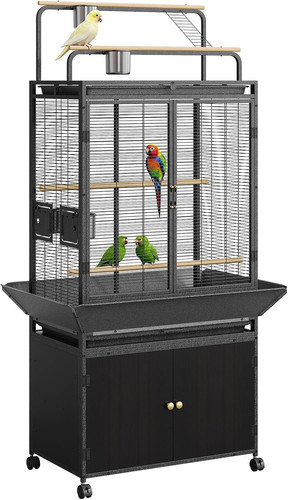 Large rolling bird cage - 71",