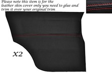 RED STITCH 2X REAR DOOR CARDS