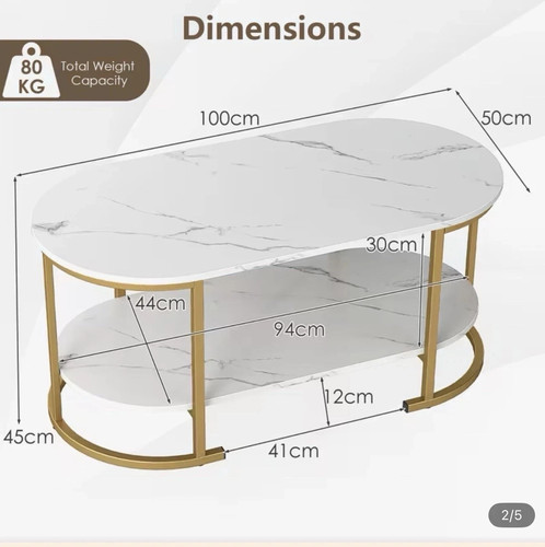 Costway oval coffee table - costway,