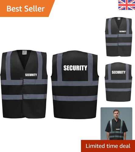 Vis security vest black - hi,