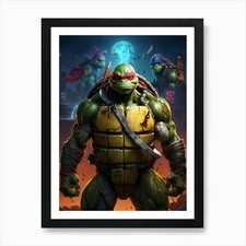 Teenage Mutant Ninja Turtles 1 Art  Framed Wall Art Poster Canvas Print Picture