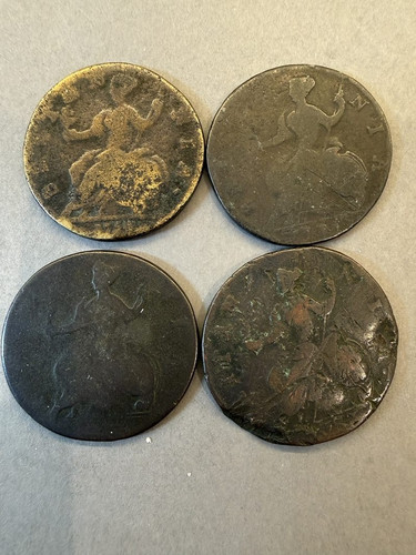 George halfpenny coins - 4,