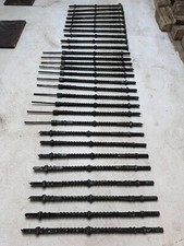 29x Antique Victorian Reclaimed Cast Iron Staircase Decorative Handrail Spindles
