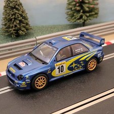Scalextric 1:32 Car - C2412 Subaru Impreza WRC Makinen #10 *LIGHTS* #J