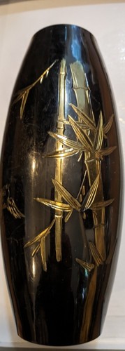 Vintage japanese metal vase - vintage,
