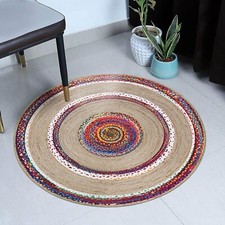 Rug 100% Cotton Jute Boho