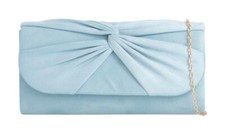 Women's Pleated Suede Evening