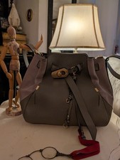 Chloè Grey Leather Shoulder Bag , Medium Size