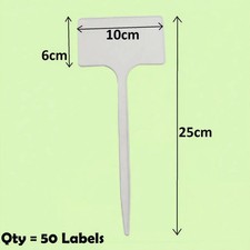 50 x 25cm Plant T Labels Small