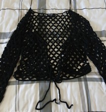Nasty Gal Top Uk Size 12 Women's Black