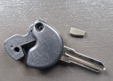 Key CUT for Piaggio Beverly , X9 500 ie 500cc. Includes Immobilizer Chip.