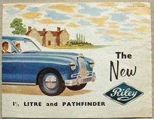 RILEY 1 ½ LITRE & PATHFINDER Car Sales Brochure 1954 #H&E 53104