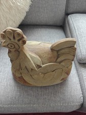Brown Ceramic Chicken Egg Nest