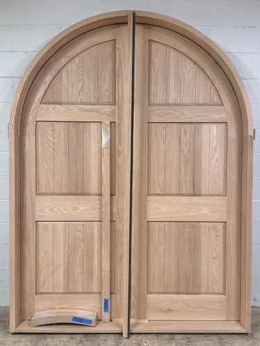 Rustic oak lumber arch top - rustic,