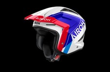 Airoh TRR2 Hunt Blue Red Gloss Trials Helmet Open Face Bike Beta Rev Montesa 