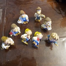 Collection Of Tetley Tea Folk Figurines X8