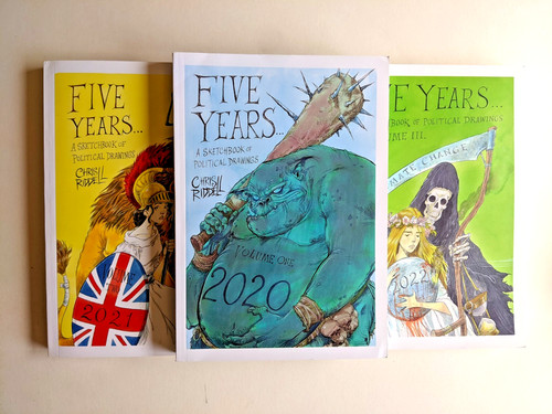 Signed set chris riddell five - chris,