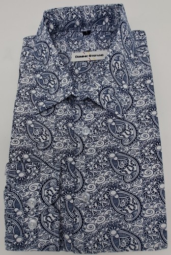 Paisley navy and white - navy,