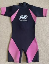 Girl’s Shortie Surf Attack Wetsuit L, Chest 35cm,great condition
