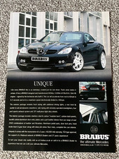 Rare Vintage 2000's Magazine Advert Art Picture Mercedes Benz Brabus SLK Ad 00's