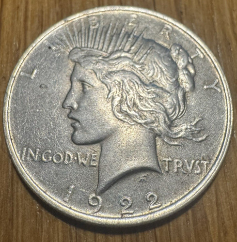 1922 peace silver dollar - us,
