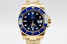 2018 Rolex Submariner 18k yellow gold 116618LB Full Set Immaculate Condition
