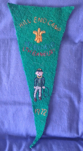 Vintage scouts pennant - vintage, hand