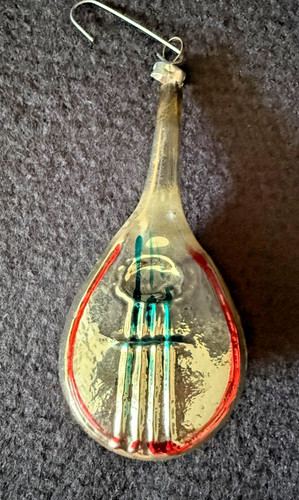 Vintage mercury glass mandolin - vintage,