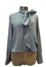 Reserved Pale Blue Pussy Bow