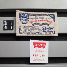 Vintage Levi's 550 Black Tab