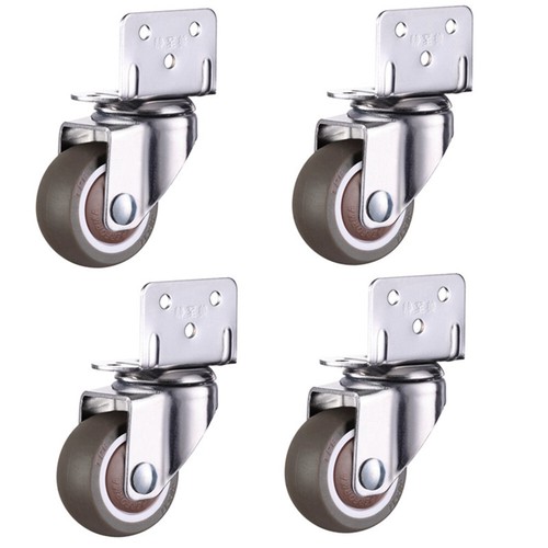 4pcs rubber swivel - rubber,