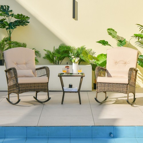 Pcs rocking chair set patio - pcs,